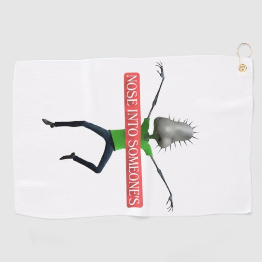 Nosey business golfhanddoek (Horizontaal)