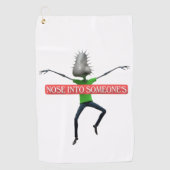 Nosey business golfhanddoek (Voorkant)