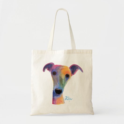 Nosey Dog ' Pansy ' van Shirley MacArthur Tote Bag (Voorkant)