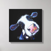 NoSeY Koe ' BeRTHa BeeTRooT ' DOOR SHiRLeY MacARTH Canvas Afdruk (Voorkant)
