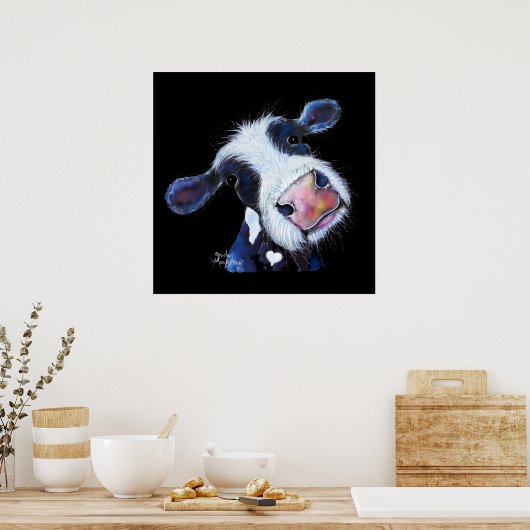 NoSeY Koe ' BeRTHa BeeTRooT ' DOOR SHiRLeY MacARTH Poster (Keuken)