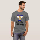 Nosey Parker Funny Big Nose Bad Dad Joke Fathers D T-shirt (Voorkant volledig)