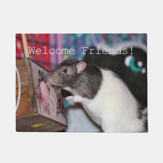 Nosey rat deurmat (Voorkant)