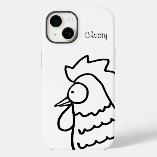 Nosey Rooster Case-Mate iPhone Case (Achterkant)