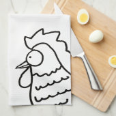 Nosey Rooster Kitchen Towel Theedoek (Quarter Fold)