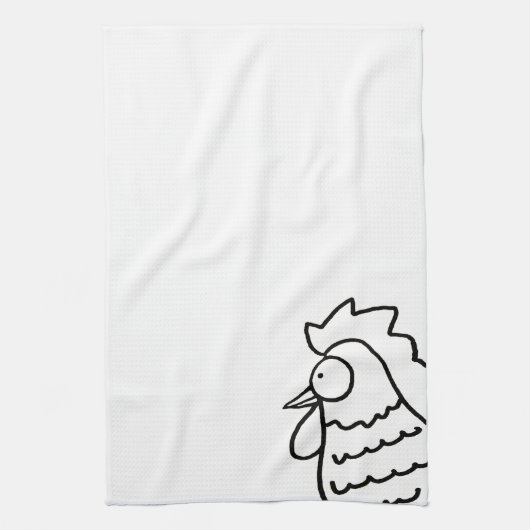 Nosey Rooster Kitchen Towel Theedoek (Verticaal)