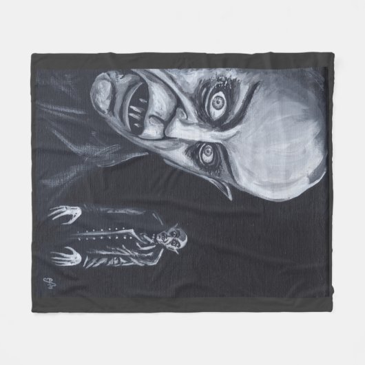 nosferatu 1922 fleece deken (Voorkant (Horizontaal))