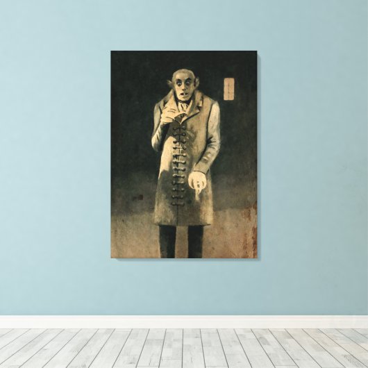 Nosferatu Count Orlok Canvas Afdruk (Insitu (Houten vloer))