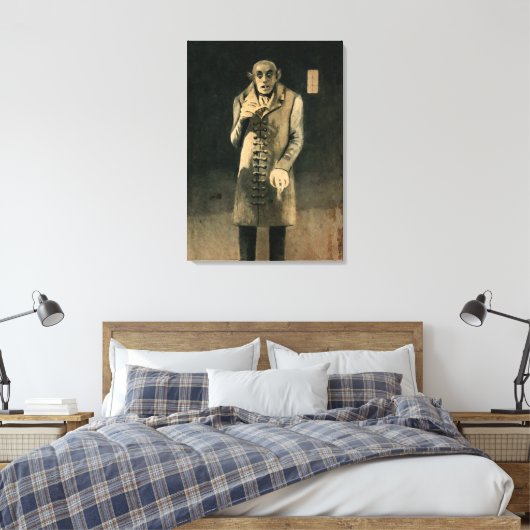 Nosferatu Count Orlok Canvas Afdruk (Insitu (Slaapkamer))
