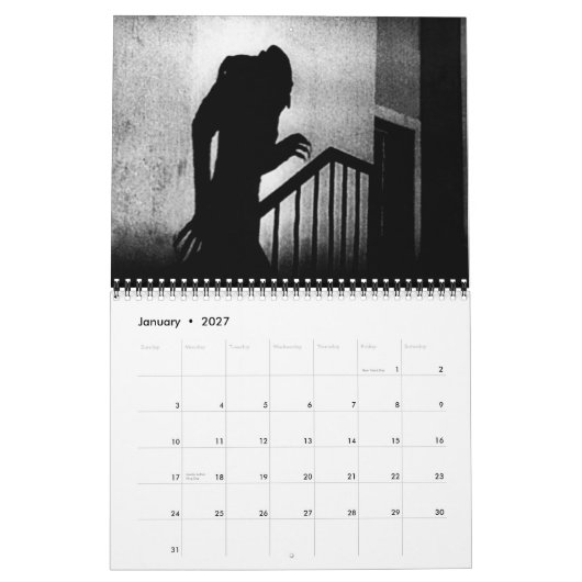 Nosferatu de agenda kalender (Jan 2027)