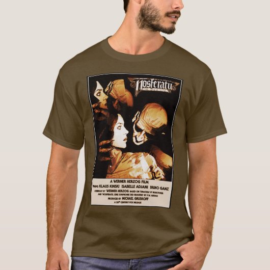 Nosferatu de Vampyre Poster T-Shirt (Voorkant)