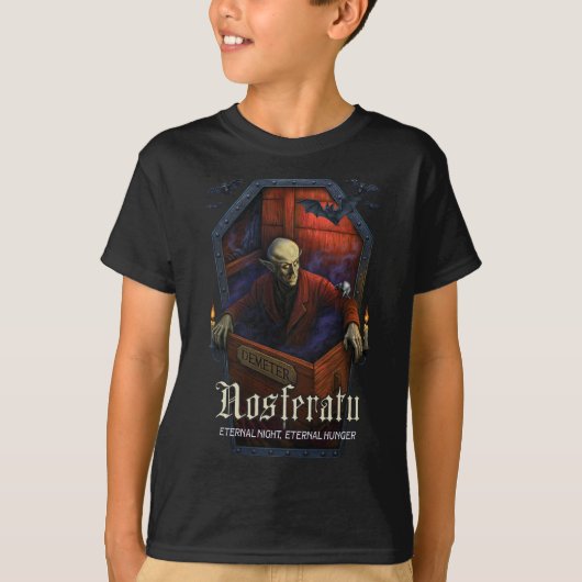 Nosferatu Demeter Coffin Edition Jeugd T-shirt (Voorkant)