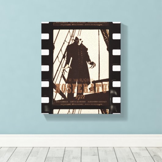 Nosferatu Filmstrip Canvas Print (Insitu (Houten vloer))