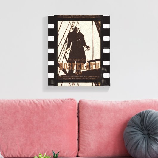 Nosferatu Filmstrip Canvas Print (Insitu (Woonkamer))