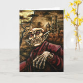 Nosferatu Halloween Kaart (Gele Bloem)
