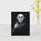 Nosferatu Halloween Vampier Horror Dracula Kaart (Gele Bloem)