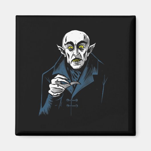 Nosferatu Halloween Vampier Horror Dracula Magneet (Voorkant)