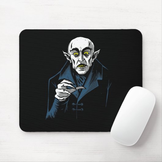 Nosferatu Halloween Vampier Horror Dracula Muismat (Met muis)