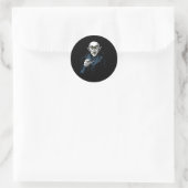 Nosferatu Halloween Vampier Horror Dracula Ronde Sticker (Tas)