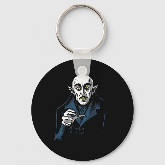 Nosferatu Halloween Vampier Horror Dracula Sleutelhanger (Voorkant)