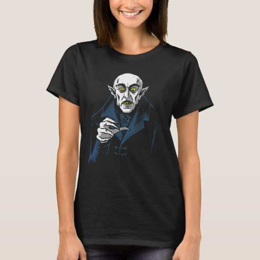 Nosferatu Halloween Vampier Horror Dracula T-shirt (Voorkant)