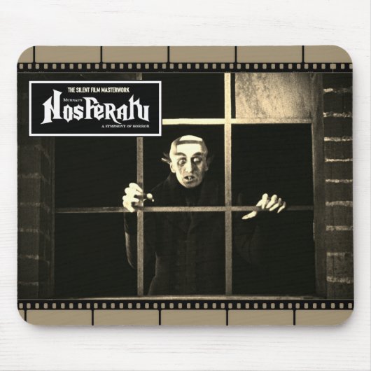 Nosferatu: Horror meesterwerk filmstrip Mousepad Muismat (Voorkant)