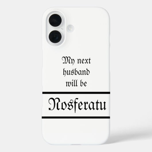 Nosferatu Husband iPhone Case (Achterkant)