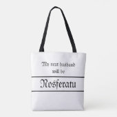 Nosferatu Husband-Tas Tote Bag (Achterkant)