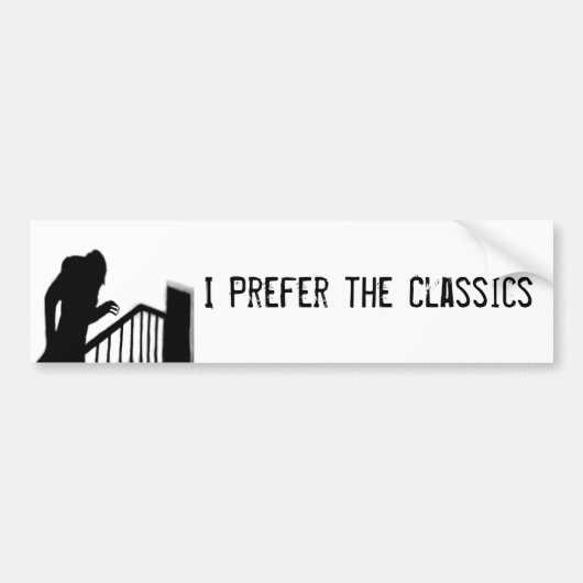 Nosferatu I preferent Classics Bumpersticker (Voorkant)