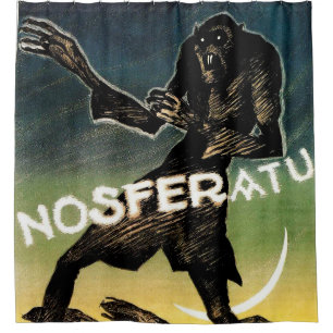 Nosferatu Movie Poster Douchegordijn
