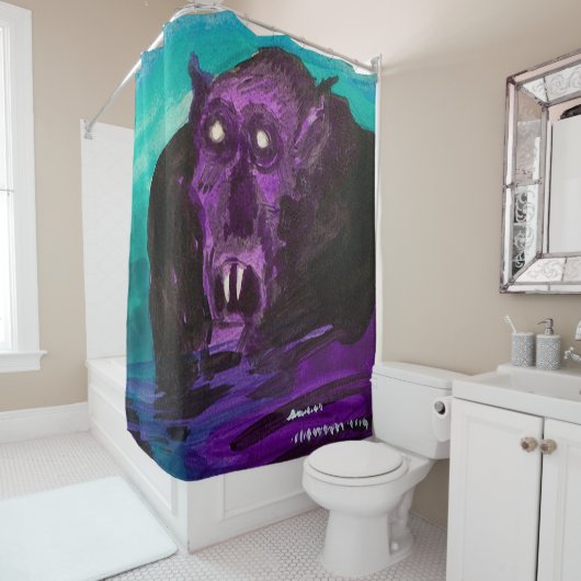 Nosferatu Movie Poster Douchegordijn (In situ)