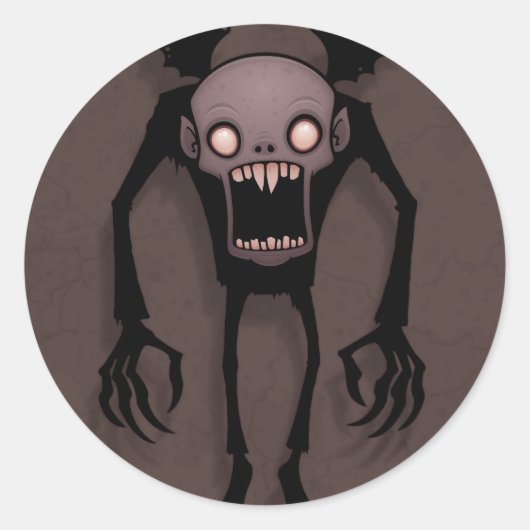 Nosferatu Ronde Sticker (Voorkant)