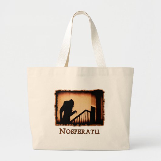 nosferatu Scary Vampire Producten Grote Tote Bag (Voorkant)