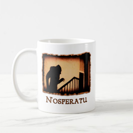 Nosferatu Scary Vampire Producten Koffiemok (Links)