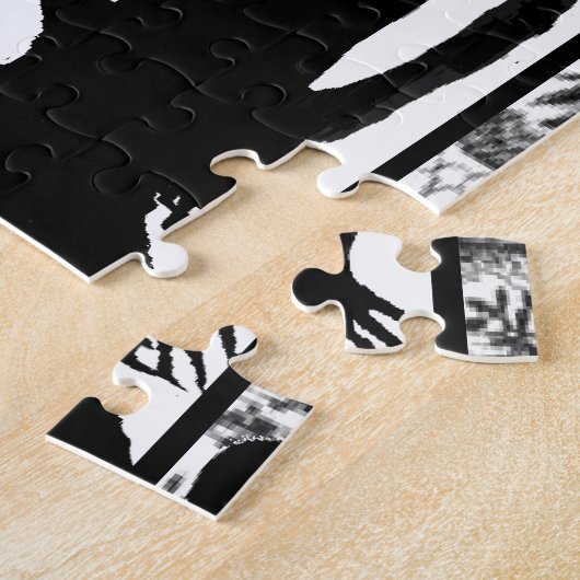 Nosferatu-schaduw op de trap legpuzzel (Zijkant)