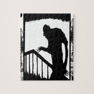 Nosferatu-schaduw op de trap legpuzzel