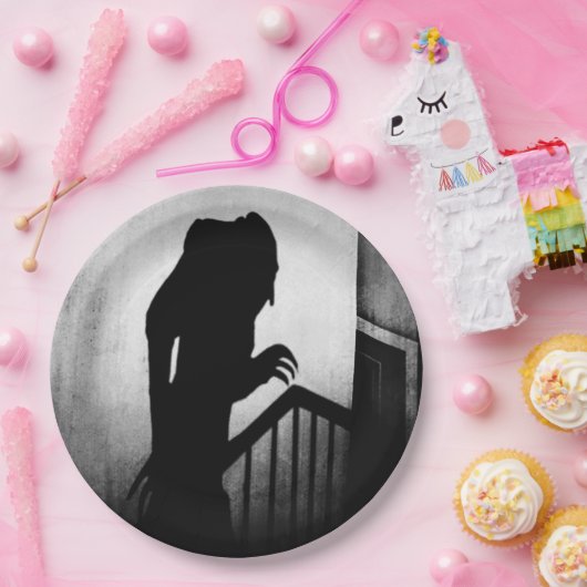 Nosferatu Shadow Kerstmis Papieren Bordje (Feest)