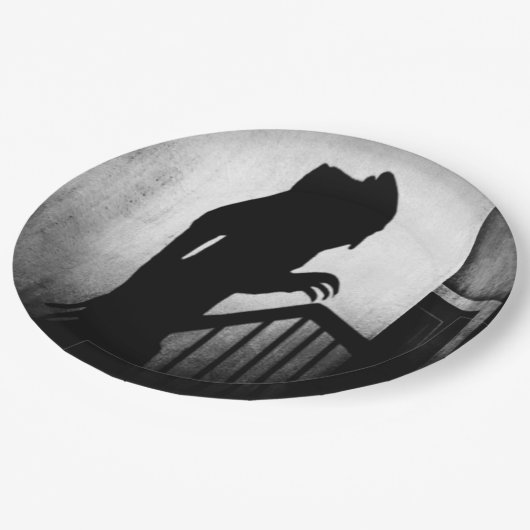 Nosferatu Shadow Kerstmis Papieren Bordje (Gekanteld)