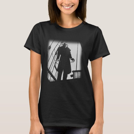 Nosferatu Vampier Horror Dracula Vlad Tepes Poste T-shirt (Voorkant)