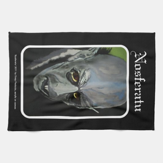 "Nosferatu" (Vampire) Amerikaanse MoJo Kitchen Tow Theedoek (Horizontaal)