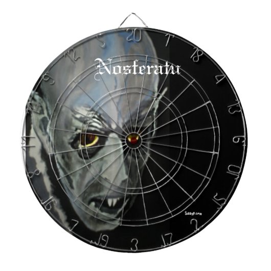 "Nosferatu" (vampire) Dart Board Dartbord (Voorkant)