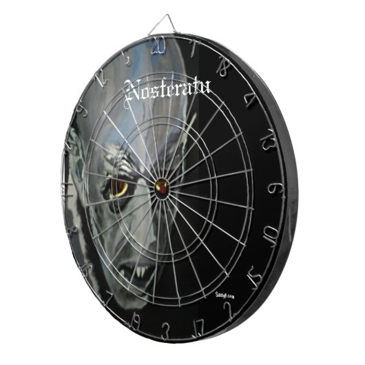 "Nosferatu" (vampire) Dart Board Dartbord (Voorkant Rechts)