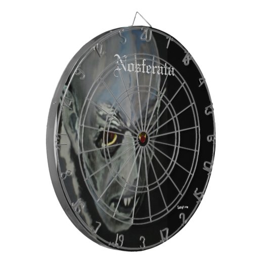 "Nosferatu" (vampire) Dart Board Dartbord (Voorkant Links)