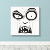 Nosferatu Vampire Face Canvas Afdruk (Insitu (Houten vloer))