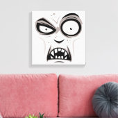 Nosferatu Vampire Face Canvas Afdruk (Insitu (Woonkamer))