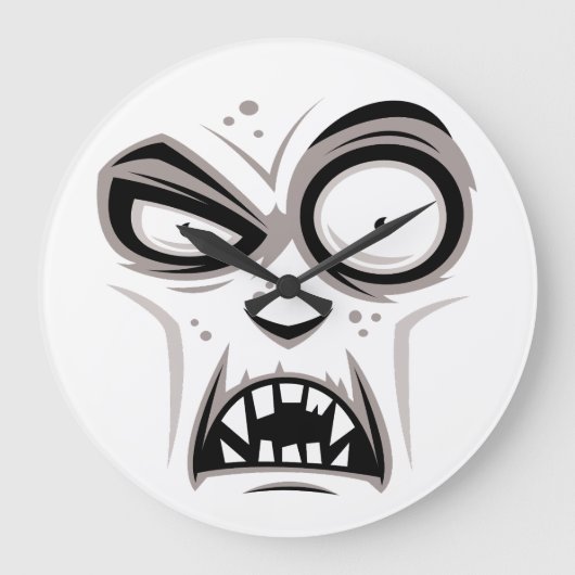 Nosferatu Vampire Face Grote Klok (Voorkant)