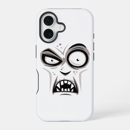 Nosferatu Vampire Face iPhone 16 Hoesje (Achterkant)