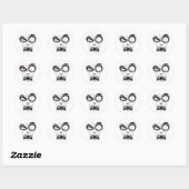 Nosferatu Vampire Face Ronde Sticker (Vel)