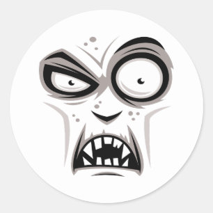 Nosferatu Vampire Face Ronde Sticker