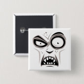 Nosferatu Vampire Face Vierkante Button 5,1 Cm (Voorkant /achterkant)